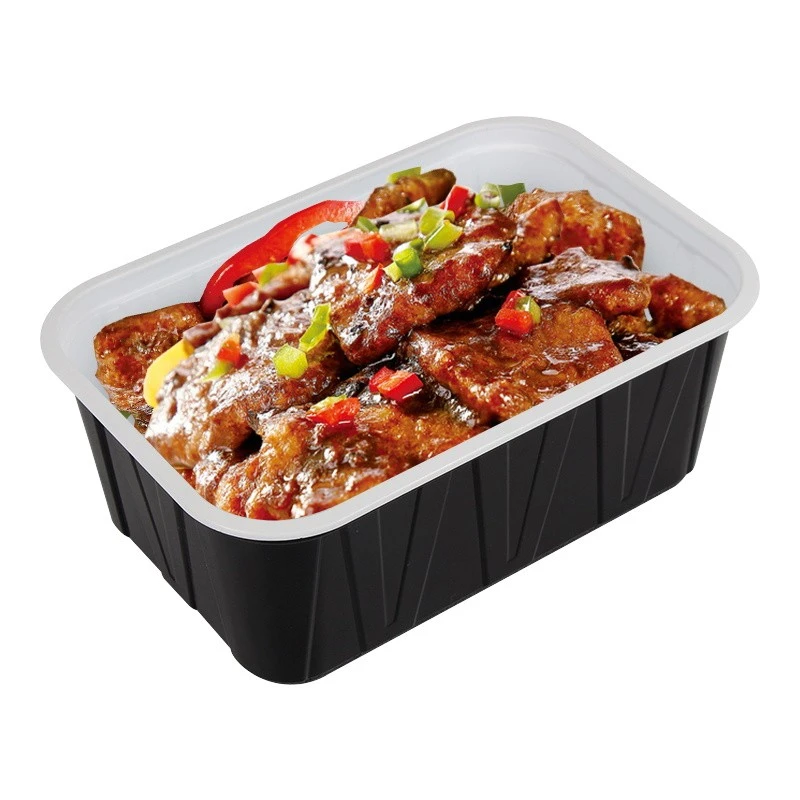 Reinforced Black Double-compartment Packing Box