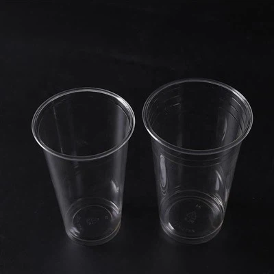 Vasos desechables de PET transparentes