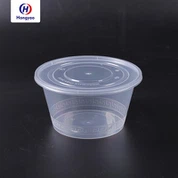 Caja contenedora de plástico desechable