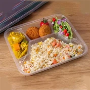 Fiambrera desechable para llevar de tres/cuatro rejillas